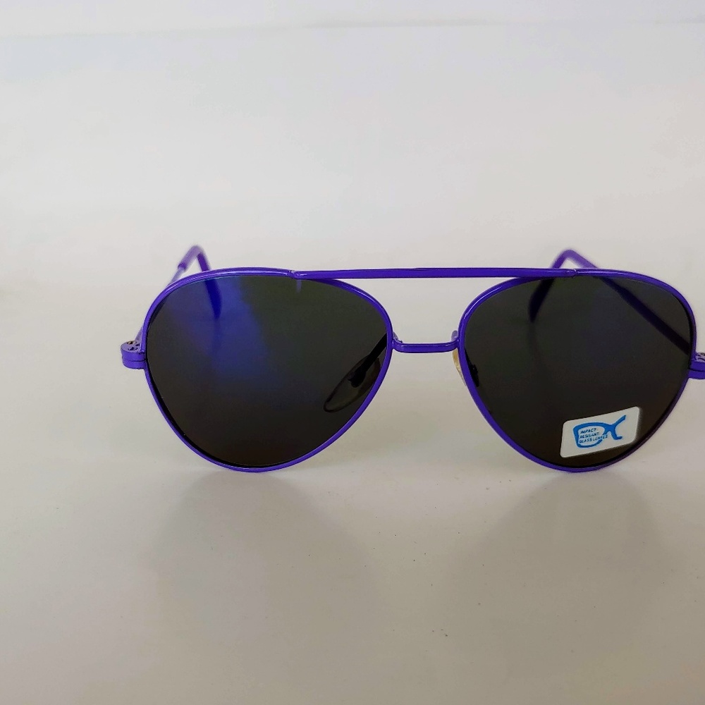 (NWT) Vintage 90's Kids Aviator Metal Sport Sunglasses (S.Purple)